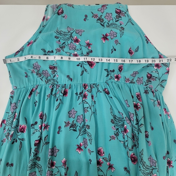Torrid Midi Hi-Lo Challis High Neck Dress Size 3 (3X) - Picture 7 of 16